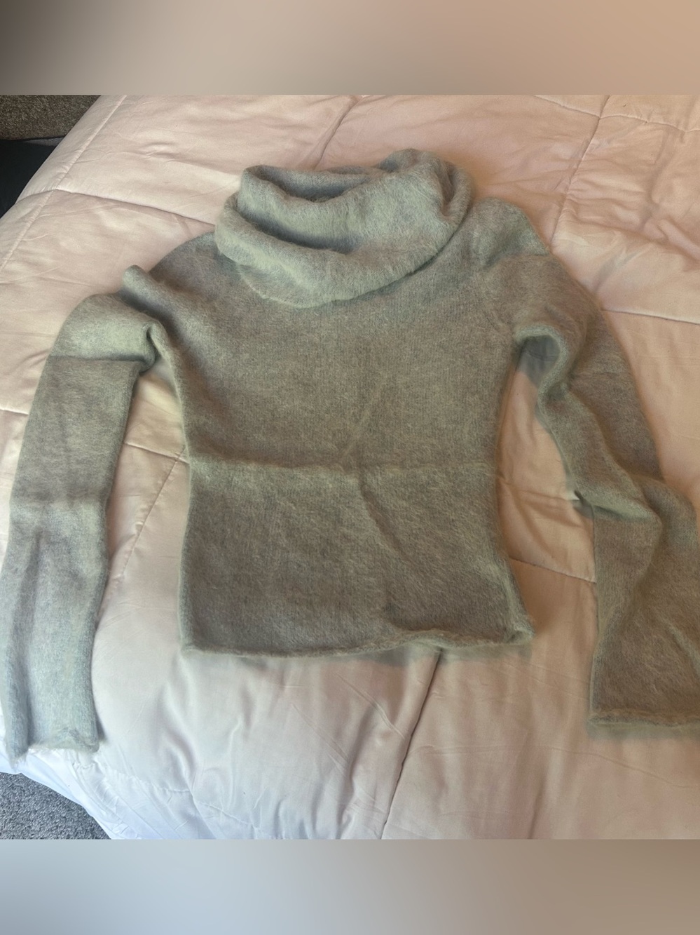 Guess Collection Women's  Mohair-Blend Sweater in Pale Blue.
